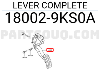 Nissan 180029KS0A LEVER COMPLETE