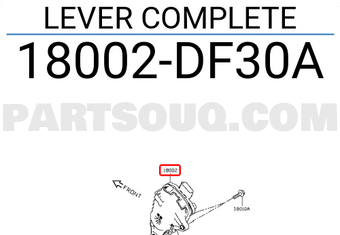 Nissan 18002DF30A LEVER COMPLETE