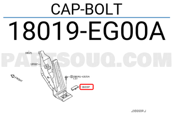 Nissan 18019EG00A CAP-BOLT