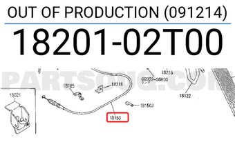 Nissan 1820102T00 OUT OF PRODUCTION (091214)