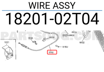 Nissan 1820102T04 WIRE ASSY