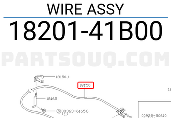 Nissan 1820141B00 WIRE ASSY