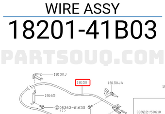 Nissan 1820141B03 WIRE ASSY