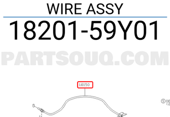 Nissan 1820159Y01 WIRE ASSY