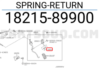 Nissan 1821589900 SPRING-RETURN