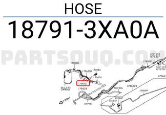 Nissan 187913XA0A HOSE