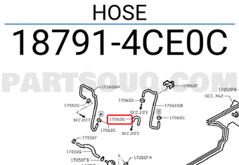 Nissan 187914CE0C HOSE