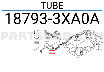 Nissan 187933XA0A TUBE