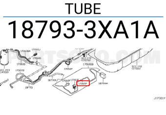 Nissan 187933XA1A TUBE