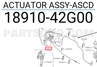 Nissan 1891042G00 ACTUATOR ASSY-ASCD