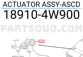 Nissan 189104W900 ACTUATOR ASSY-ASCD