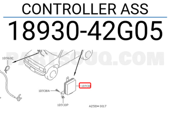 Nissan 1893042G05 CONTROLLER ASS