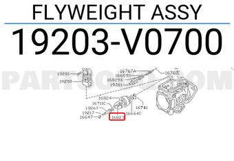 Nissan 19203V0700 FLYWEIGHT ASSY