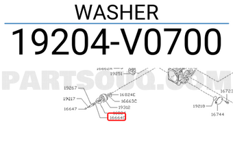 Nissan 19204V0700 WASHER