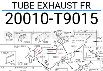 Nissan 20010T9015 TUBE EXHAUST FR