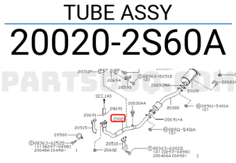 Nissan 200202S60A TUBE ASSY