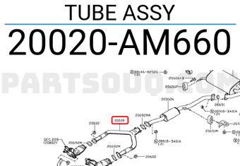 Nissan 20020AM660 TUBE ASSY