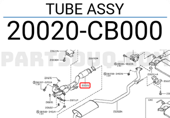Nissan 20020CB000 TUBE ASSY