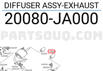 Nissan 20080JA000 DIFFUSER ASSY-EXHAUST