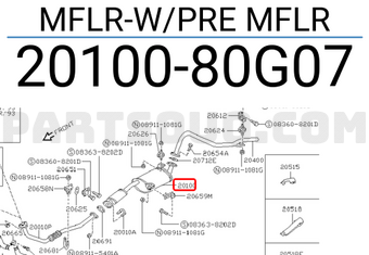 Nissan 2010080G07 MFLR-W/PRE MFLR