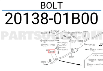 Nissan 2013801B00 BOLT