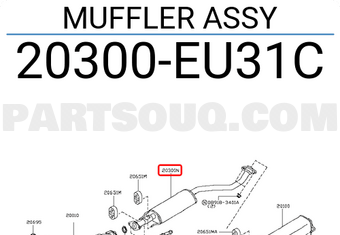 Nissan 20300EU31C MUFFLER ASSY