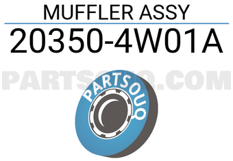 Nissan 203504W01A MUFFLER ASSY