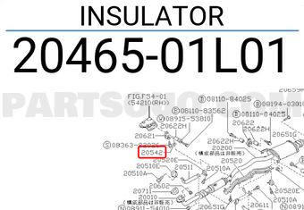 Nissan 2046501L01 INSULATOR