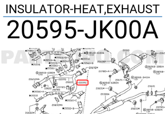 Nissan 20595JK00A INSULATOR-HEAT,EXHAUST