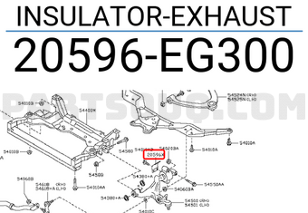 Nissan 20596EG300 INSULATOR-EXHAUST