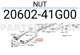 Nissan 2060241G00 NUT