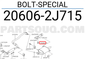Nissan 206062J715 BOLT-SPECIAL