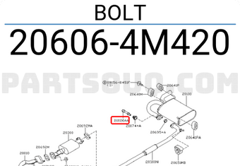 Nissan 206064M420 BOLT