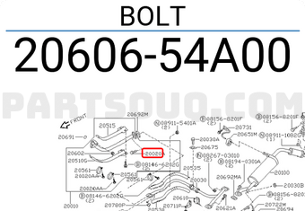Nissan 2060654A00 BOLT