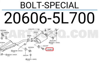 Nissan 206065L700 BOLT-SPECIAL