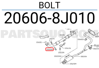 Nissan 206068J010 BOLT