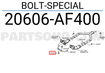 Nissan 20606AF400 BOLT-SPECIAL