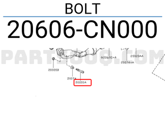 Nissan 20606CN000 BOLT