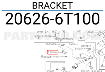 Nissan 206266T100 BRACKET