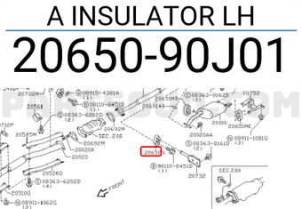 Nissan 2065090J01 A INSULATOR LH