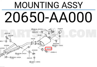 Nissan 20650AA000 MOUNTING ASSY