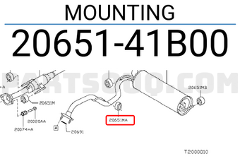 Nissan 2065141B00 MOUNTING