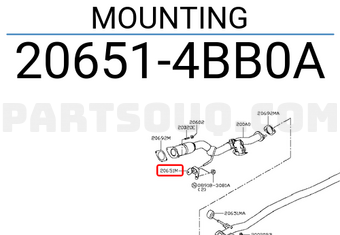 Nissan 206514BB0A MOUNTING