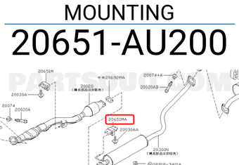 Nissan 20651AU200 MOUNTING