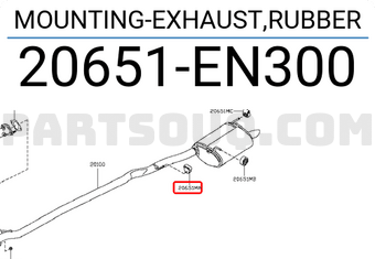 Nissan 20651EN300 MOUNTING-EXHAUST,RUBBER