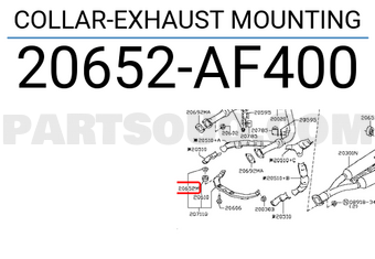 Nissan 20652AF400 COLLAR-EXHAUST MOUNTING