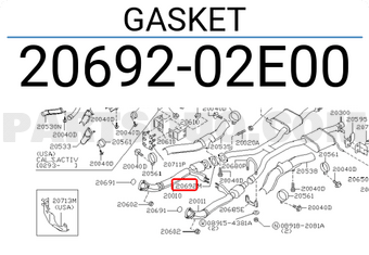 Nissan 2069202E00 GASKET
