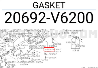 Nissan 20692V6200 GASKET