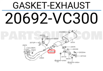 Nissan 20692VC300 GASKET-EXHAUST