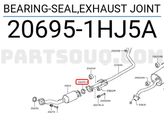 Nissan 206951HJ5A BEARING-SEAL,EXHAUST JOINT